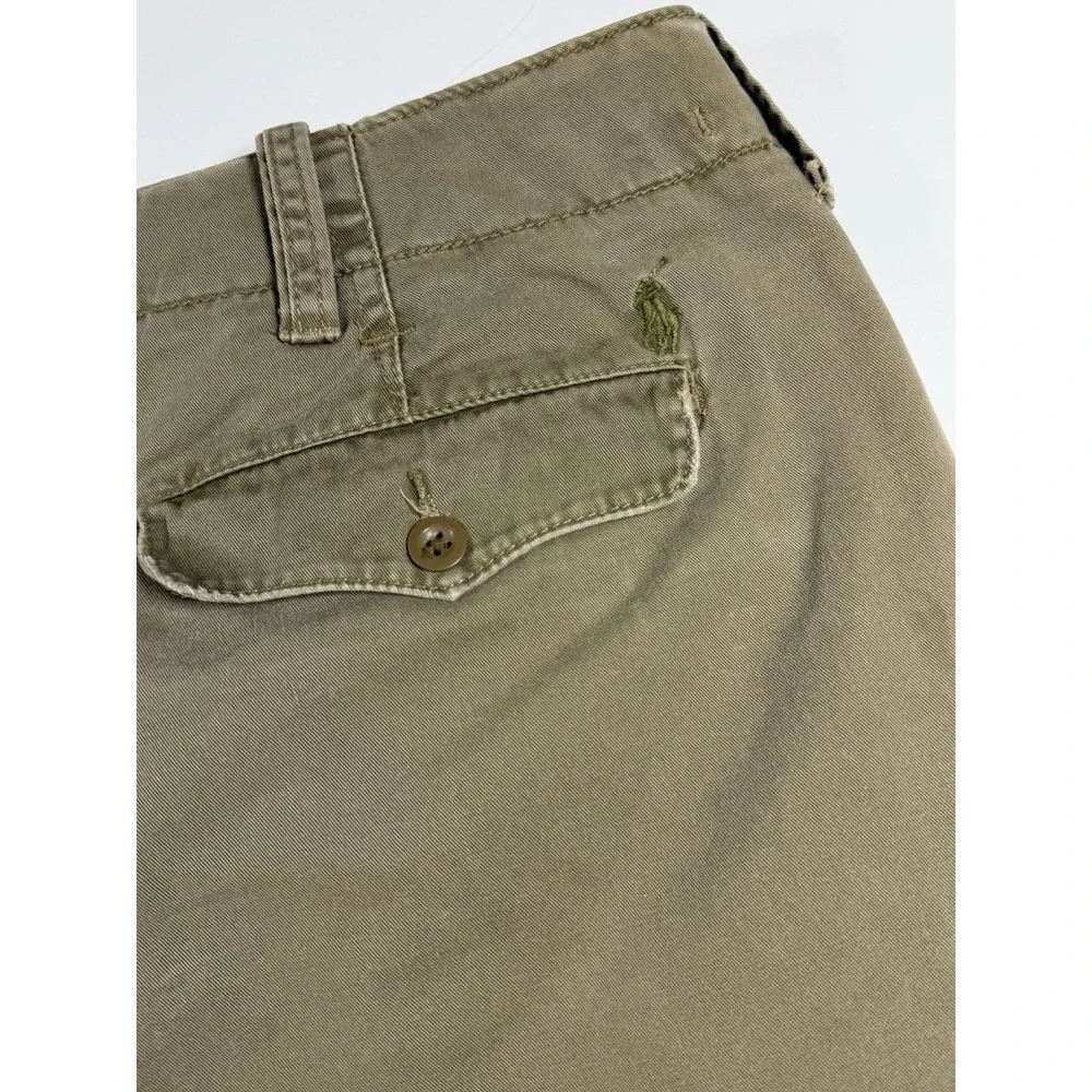 Polo Ralph Lauren Shorts Mens 40 Drawstrings Brown Thick Heavy Flap Pocket